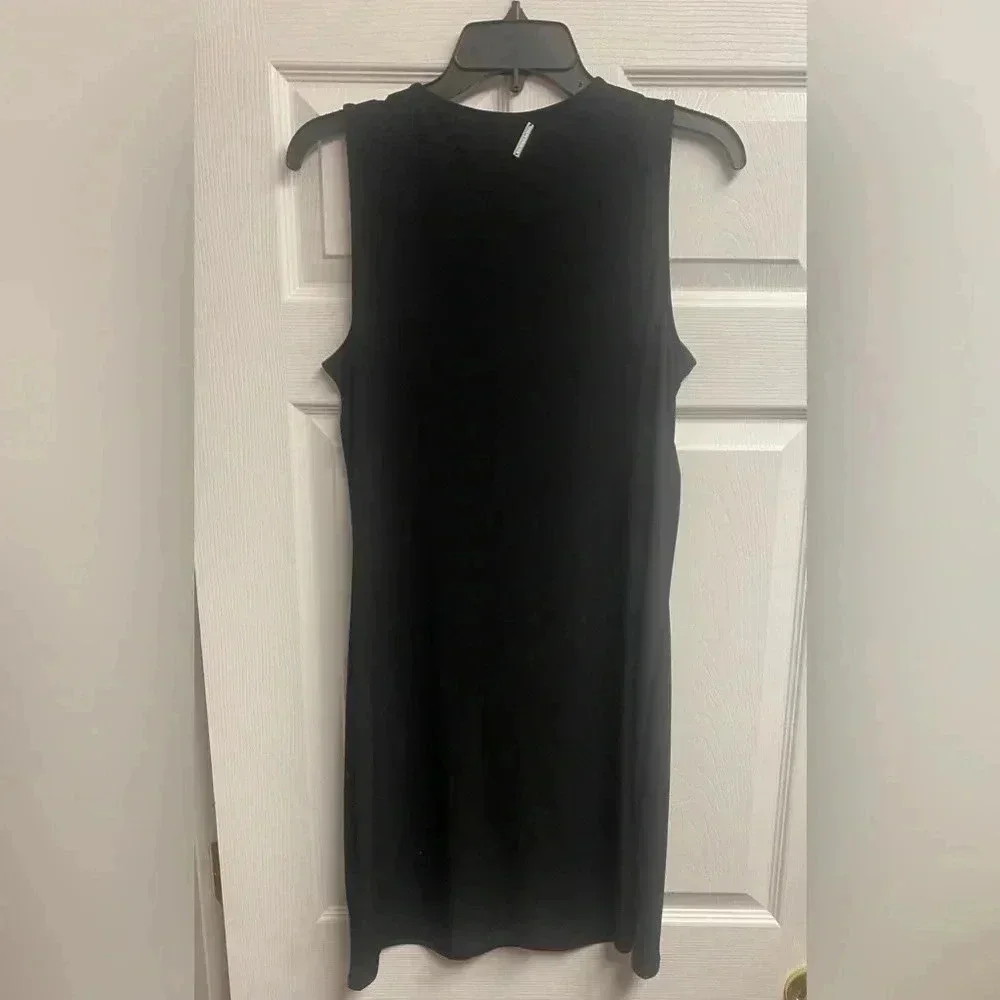 Michael Kors Black Front Lace Up Dress Size Small - Picture 4 of 5